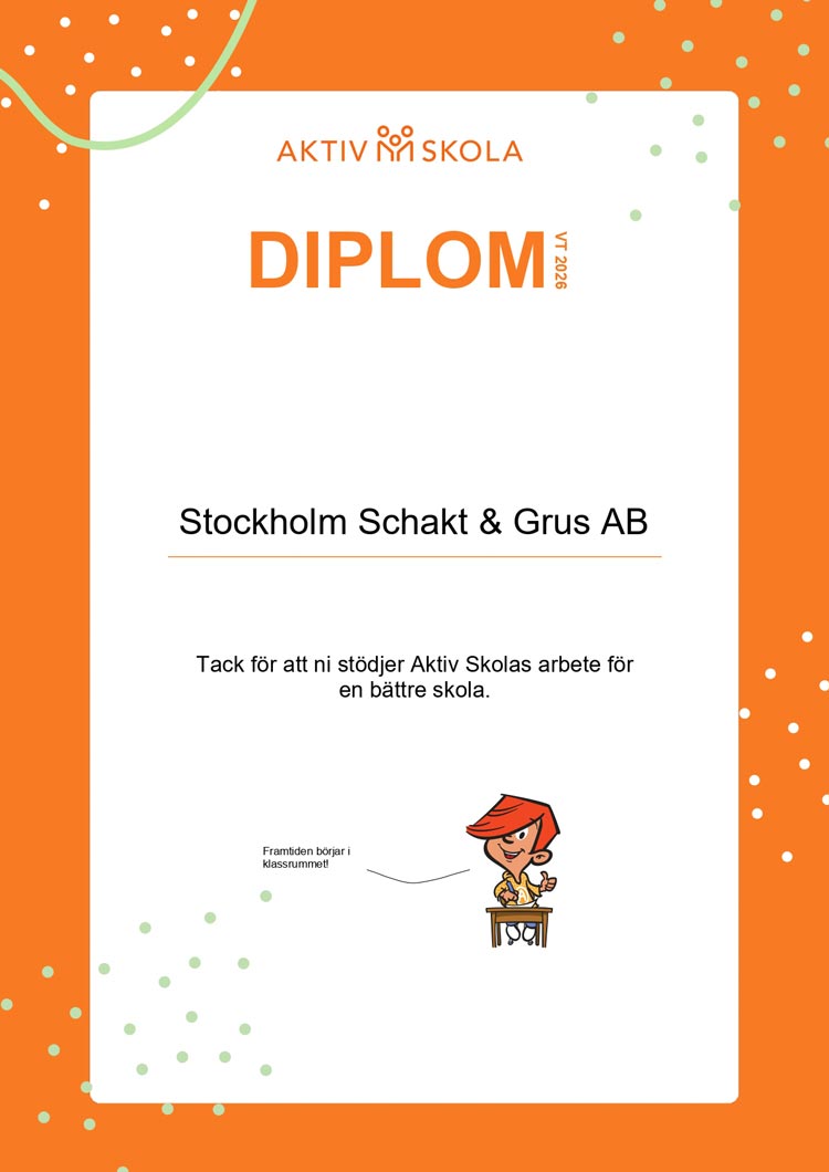 Diplom från Aktiv Skola